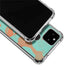 Turquoise and Orange Marble Google Pixel 5 Clear Case